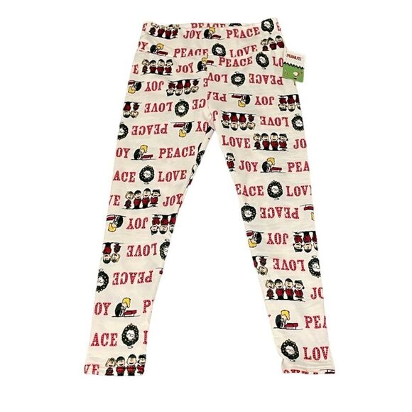 Peanuts fleece fitted Christmas leggings size Large/XL New
Peace love joy - Picture 1 of 4